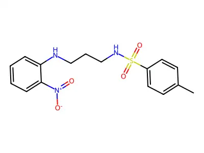 4-methyl-N-[3-(2-nitroanilino)propyl]benzenesulfonamide structure