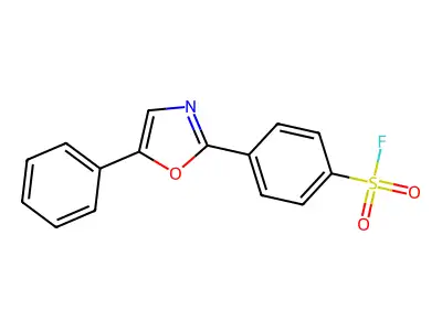 4-(5-Phenyl-1,3-oxazol-2-yl)benzene-1-sulfonyl fluoride structure