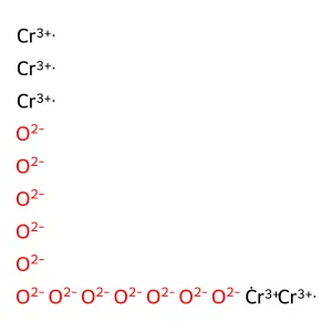 Chromium oxide (Cr5O12) structure