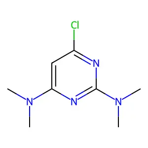 2,4-Pyrimidinediamine, 6-chloro-N,N,N',N'-tetramethyl- structure
