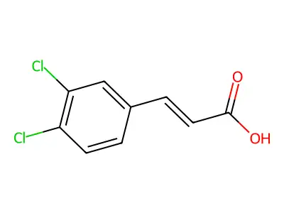 3-(3,4-Dichlorophenyl)prop-2-enoic acid structure