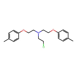 2-Chloro-N,N-bis[2-(4-methylphenoxy)ethyl]ethan-1-amine structure