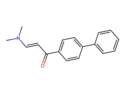 1-([1,1'-Biphenyl]-4-yl)-3-(dimethylamino)prop-2-en-1-one structure