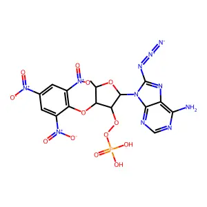 2',3'-O-(2,4,6-trinitrophenyl)-8-azidoadenosine monophosphate structure