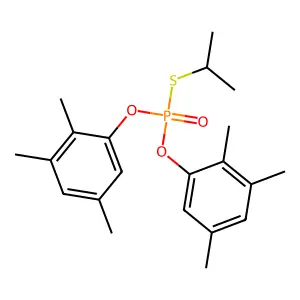 Phosphorothioic acid, S-(1-methylethyl) O,O-bis(2,3,5-trichlorophenyl) ester structure