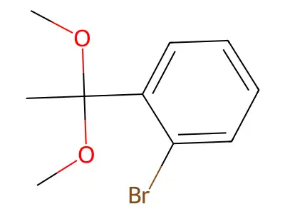 1-Bromo-2-(1,1-dimethoxyethyl)benzene structure
