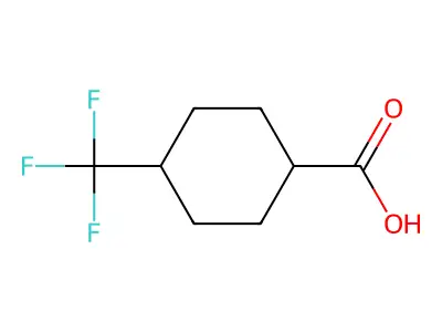 4-(Trifluoromethyl)cyclohexanecarboxylic acid structure
