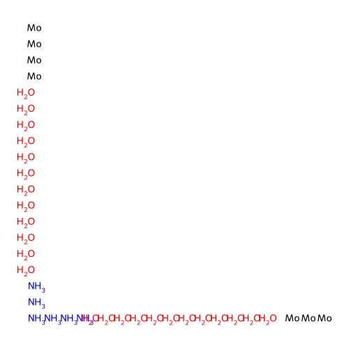 Azane;molybdenum;tetracosahydrate structure