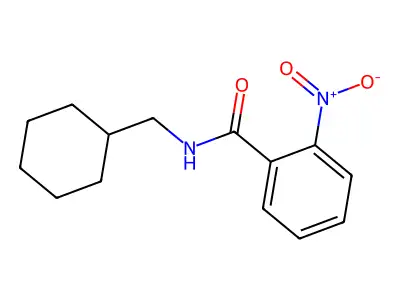 N-(cyclohexylmethyl)-2-nitrobenzamide structure