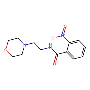 N-(2-morpholin-4-ylethyl)-2-nitrobenzamide structure