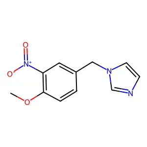 1-(4-methoxy-3-nitrobenzyl)-1H-imidazole structure