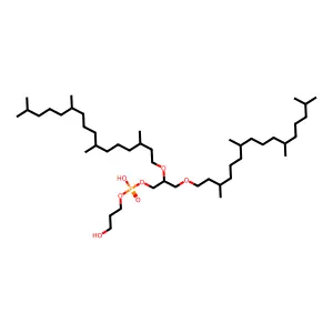2,3-Diphytanyl-sn-glycerol-1-phospho-1'-1',3'-propanediol structure