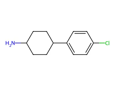4-(4-Chlorophenyl)cyclohexan-1-amine structure