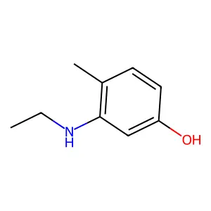 3-Ethylamino-4-methylphenol structure