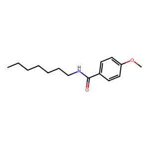 N-heptyl-4-methoxybenzamide structure