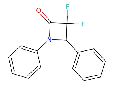 3,3-Difluoro-1,4-diphenylazetidin-2-one structure