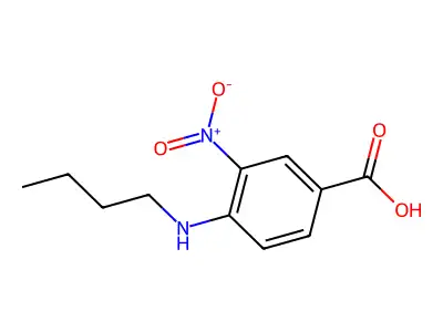 4-(Butylamino)-3-nitrobenzoic acid structure