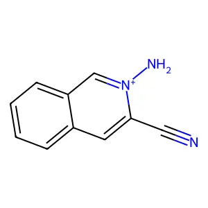2-Amino-3-cyanoisoquinolinium structure