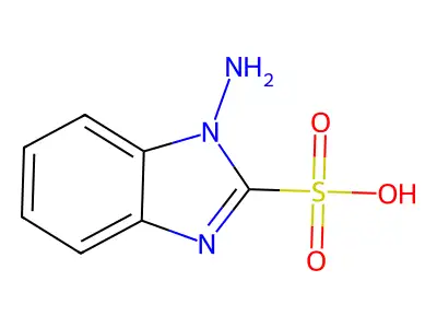 1-Aminobenzimidazole-2-sulfonic acid structure