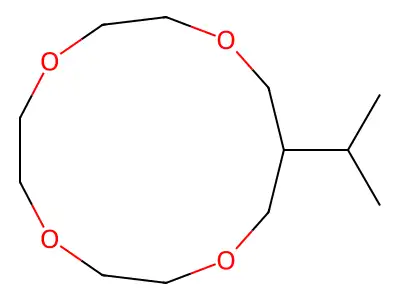 12-Propan-2-yl-1,4,7,10-tetraoxacyclotridecane structure