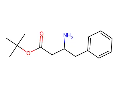 Tert-butyl 3-amino-4-phenylbutanoate structure