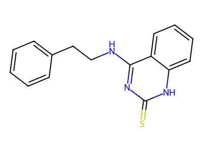 4-(phenethylamino)quinazoline-2(1H)-thione structure