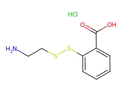 Benzoic acid, 2-(2-aminoethyldithio)-, inner salt structure