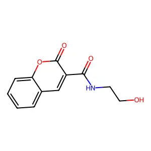 N-(2-hydroxyethyl)-2-oxo-2H-chromene-3-carboxamide structure