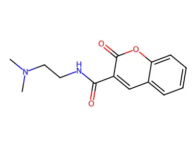 N-[2-(dimethylamino)ethyl]-2-oxo-2H-chromene-3-carboxamide structure