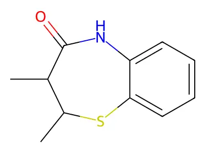 1,5-Benzothiazepin-4(5H)-one, 2,3-dihydro-2,3-dimethyl- structure
