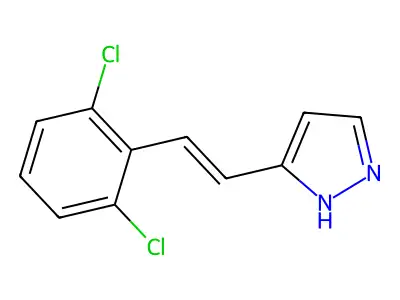 3-(2,6-Dichlorostyryl)-1H-Pyrazole structure