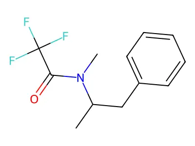 N-Trifluoroacetyldeoxyephedrine structure