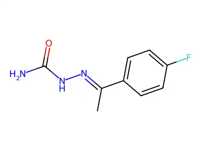 2-(1-(4-Fluorophenyl)ethylidene)hydrazine-1-carboxamide structure
