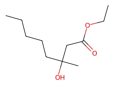 Ethyl 3-hydroxy-3-methyloctanoate structure