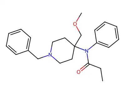 N-(1-Benzyl-4-(methoxymethyl)piperidin-4-yl)-N-phenylpropionamide structure