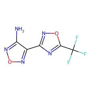 4-[5-(Trifluoromethyl)-1,2,4-oxadiazol-3-yl]-1,2,5-oxadiazol-3-amine structure