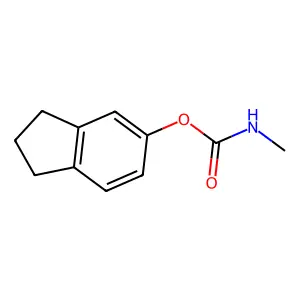 1H-Inden-5-ol, 2,3-dihydro-, 5-(N-methylcarbamate) structure
