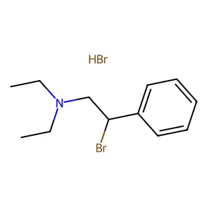 Phenethylamine, beta-bromo-N,N-diethyl-, hydrobromide structure