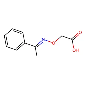 2-(1-Phenylethylideneamino)oxyacetic acid structure