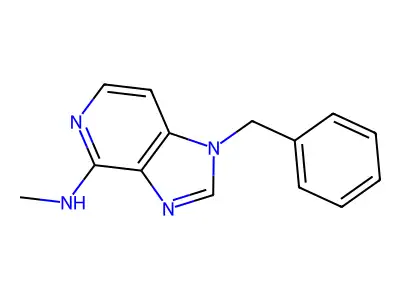 1-benzyl-N-methyl-1H-imidazo[4,5-c]pyridin-4-amine structure