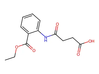 4-{[2-(Ethoxycarbonyl)phenyl]amino}-4-oxobutanoic acid structure