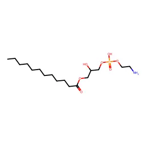 1-Dodecanoyl-sn-glycerophosphoethanolamine structure
