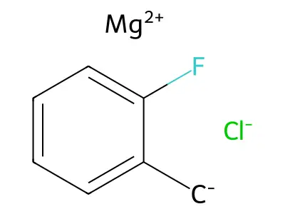 Magnesium chloride (2-fluorophenyl)methanide (1/1/1) structure
