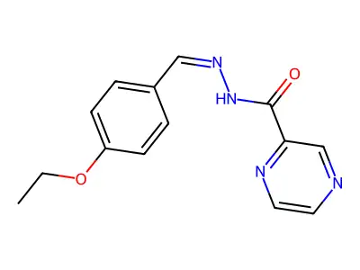 N'-(4-Ethoxybenzylidene)-2-pyrazinecarbohydrazide structure
