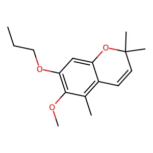 6-Methoxy-2,2,5-trimethyl-7-propoxychromene structure