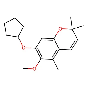 7-Cyclopentyloxy-6-methoxy-2,2,5-trimethylchromene structure