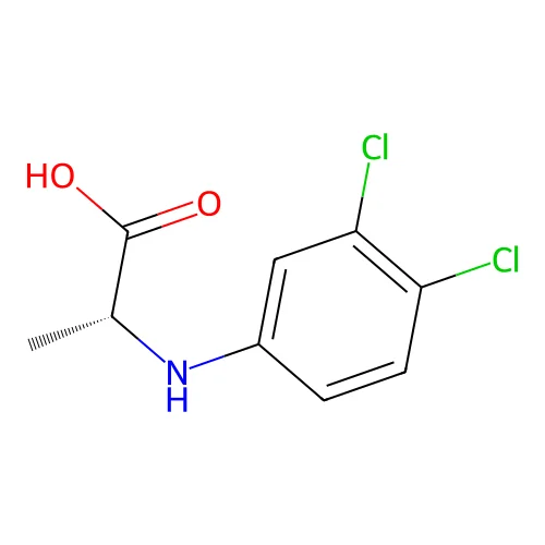 (R)-2-(3,4-Dichloro-phenylamino)-propionic acid structure