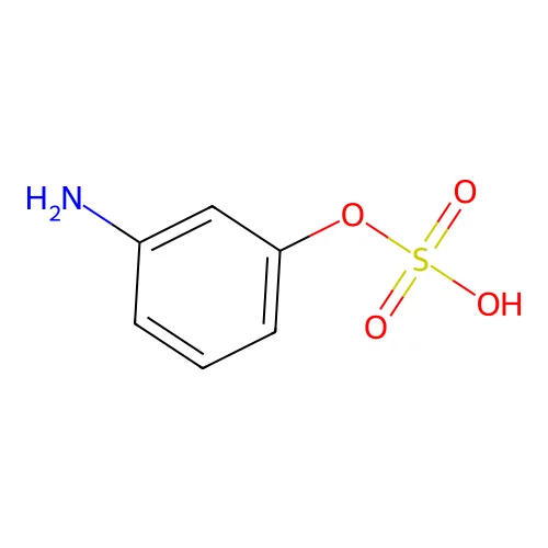 Phenol, 3-amino-, 1-(hydrogen sulfate) structure
