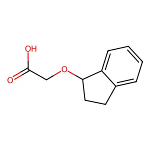 2-(2,3-Dihydro-1H-inden-1-yloxy)acetic acid structure
