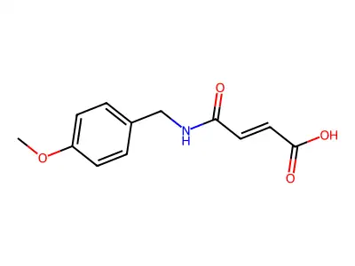 3-{[(4-Methoxyphenyl)methyl]carbamoyl}prop-2-enoic acid structure